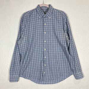 PETER MILLAR‎ Men Size Large Check Cotton Shirt